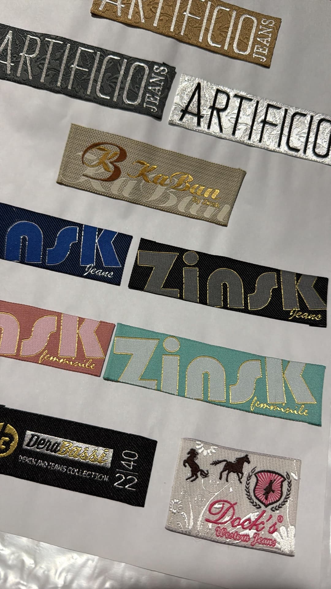 Etiquetas Internas (Vestuário)